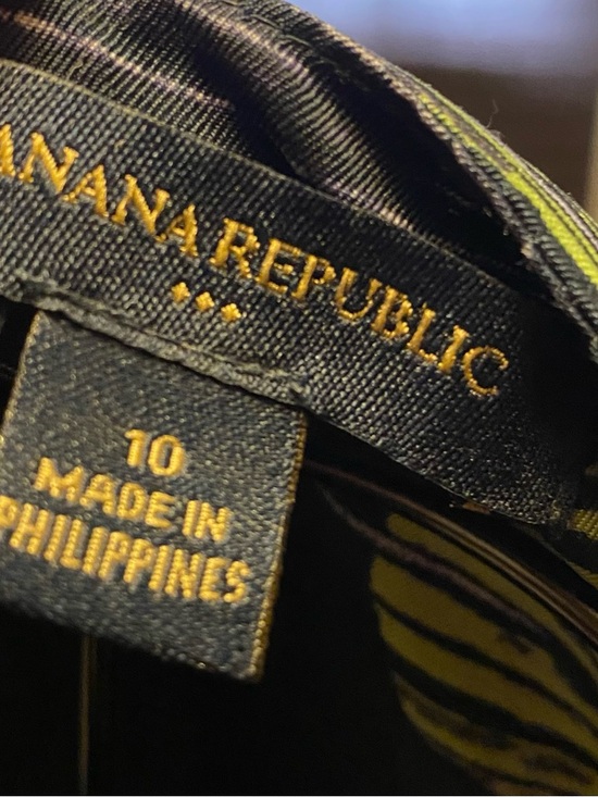 Banana Republic Black Dress with Yellow Polka Dot Detail - Picture 2 of 5